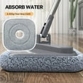 thumbnail image 4 of QHUDLV 6 Pack 8.7 Inch Square Replacement Microfiber Mop Pad Set, Spin Mop and Bucket System Tidy True Clean Mop and Bucket System, Easy to Clean for Daily use, 4 of 9