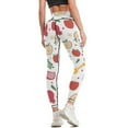 thumbnail image 3 of Rosh Hashanah Honey and Pomegranite Leggings gym's sportswear Pants sport harem pants Womens Leggings, 3 of 6