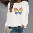thumbnail image 1 of ICHUANYI Liquidación Sudadera de Manga Larga con Estampado de Cuello Redondo para Mujer Blusa Informal Tops ICHUANYI WER202308254107, 1 of 4