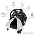 thumbnail image 3 of Car Seat Cover Baby, Western Cowboy Boho Cactus boots Baby Car Seat Cover for Baby Boys Girls Newborn , Infant Car Seat Canopy Cover Nursing Breastfeeding Cover Warm Blanket, 3 of 7