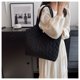 thumbnail image 4 of Nvzi Bolsa de lona de esponja para compras de verano, bolsos de hombro, color negro, 4 of 5