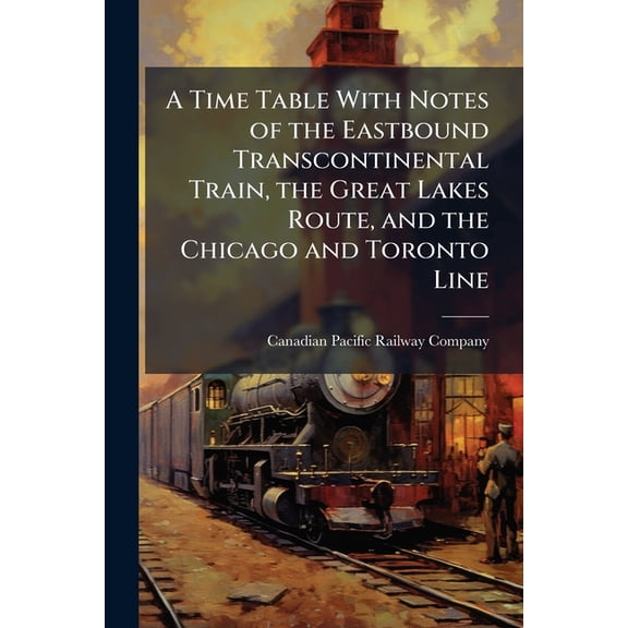 A Time Table With Notes of the Eastbound Transcontinental Train, the Great Lakes Route, and the Chicago and Toronto Line, (Paperback)