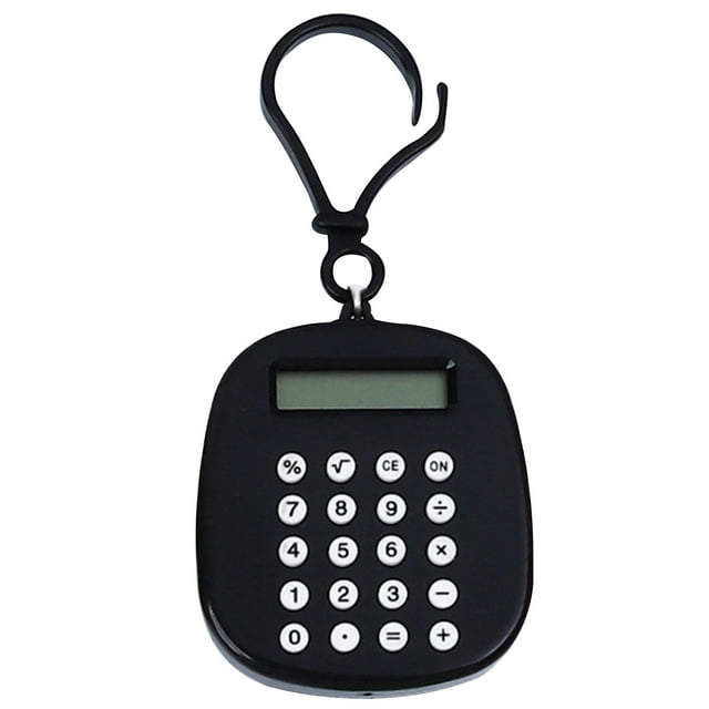 Mini Calculatrice 8 Chiffres Silencieuse Portable Porte-Clés Petit Ordinateur
