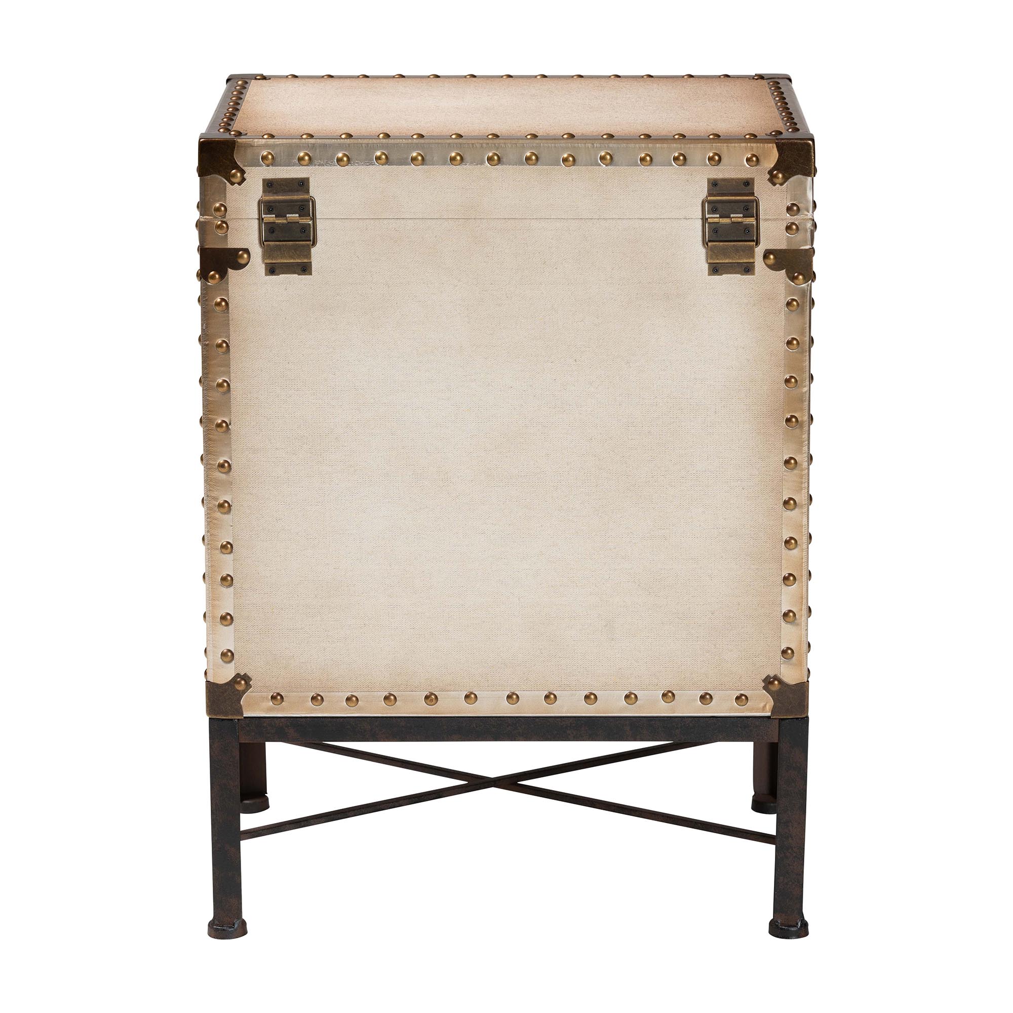 Baxton Studio Laura Vintage Trunk, Bronze