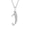 J, variant on K-KED Moissanite Necklace for Women A-Z Initial Letter Pendant 925 Sterling Silver