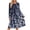 Navy, variant on qafoshin Casual Dresses for Women Printed A-lined Midi Dress Crew Neck Long Sleeve Dress with Pocket