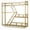 Gold, variant on Qiyester 39in Wall Wine Rack Floating Bar Shelves 3-Tiers Liquor Bottle Display Shelf with Wine Glass Holder for Home Restaurant Commercial Bar Kitchen (Gold)