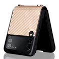 thumbnail image 4 of Funda para Samsung Galaxy Z Flip 3 con cadena, ranura para tarjetas y funda protectora con tapa, piel sintética y correa de hombro extraíble de 1,4 m para PC, bolso escolar de moda Z Flip3, 4 of 8