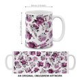 thumbnail image 4 of WIRESTER 11 Oz Ceramic Tea Cup Coffee Mug With Handgrip for Gifts, Pink Watercolor Carnations, 4 of 7