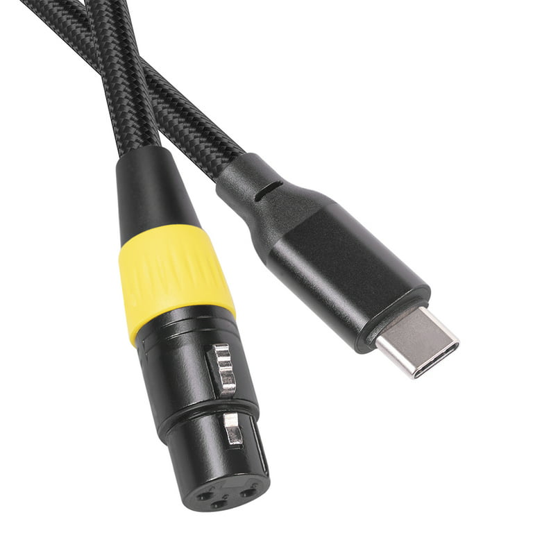 Microphone Audio Cable Type-C To XLR 3 Pin Cable Male To Female Mic Adapter  Cord Connecting Line USB 2.0 Drive-free For Computer