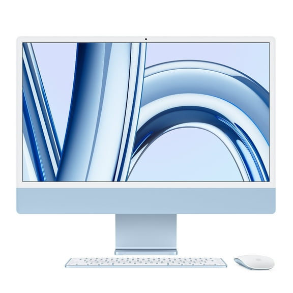 Restored 2023 Apple iMac 24-inch with M3 Chip, 8-Core CPU, 10-Core GPU, 8GB RAM, 256GB SSD, Blue (Refurbished)