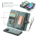 thumbnail image 3 of Allytech Galaxy A52 Case, A52 5G Case Wallet, 2 in 1 Detachable Magnetic Back Cover Zipper Multiple Cards Holder Flip Folio Wallet Protection Case Cover for Samsung Galaxy A52 5G, Green, 3 of 9