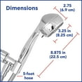 thumbnail image 5 of Waterpik PowerSpray+ Elements 5-Spray 2.0 Hand-Held Shower, 5 of 9