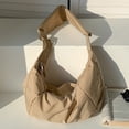 thumbnail image 2 of Bolso Bandolera Mujer Bolso Masa Nylon Casual Bolso Mano para Mujer (Camel), 2 of 9