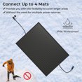 thumbnail image 5 of Gymax 20'' x 30'' Heated Snow Melting Mat w/ 3 in/h Speed Non-Slip Rubber for Walkway, 5 of 9