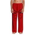 thumbnail image 4 of Funny Angry Face Print Boys Pants with Pockets Soft Lounge Joggers for Kids Elastic Waist Stretchy Sweatpants Red Ages 4-14,Size 6 T, 4 of 9