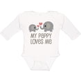 thumbnail image 3 of Inktastic My Pappy Grandpa Loves Me Boys or Girls Long Sleeve Baby Bodysuit, 3 of 5