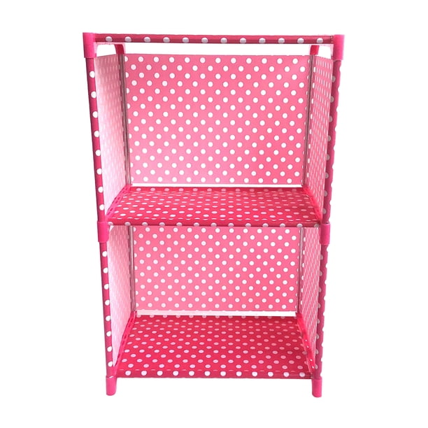 Estantería de 2 niveles Cube Estantería para libros Estante de almacenamiento multifuncional Irfora Estantería