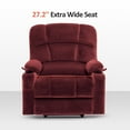 thumbnail image 4 of MCombo Oversized Dual Motor Power Lift Recliner with 27.2'' Extra Wide Seat for Big Tall Elderly, Fabric R7688 (Burgundy, Large-Wide), 4 of 11