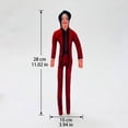 thumbnail image 2 of Michael Poseable Plush Dolls – 11 Inch Soft Stuffed Figures with Wireframe, Bendable Pop Star Collectible Set for Desk Display, Music Fan Gift, 2 of 5