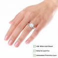 thumbnail image 4 of APSVO S925 Sterling Silver Plated Round Rings for Women Eternity Promise Wedding Band Engagement Rings Birthday Graduation Prom Mothers Day Jewelry Gifts Her Girlfriend Wife Female Adults Teen Ideas, 4 of 7