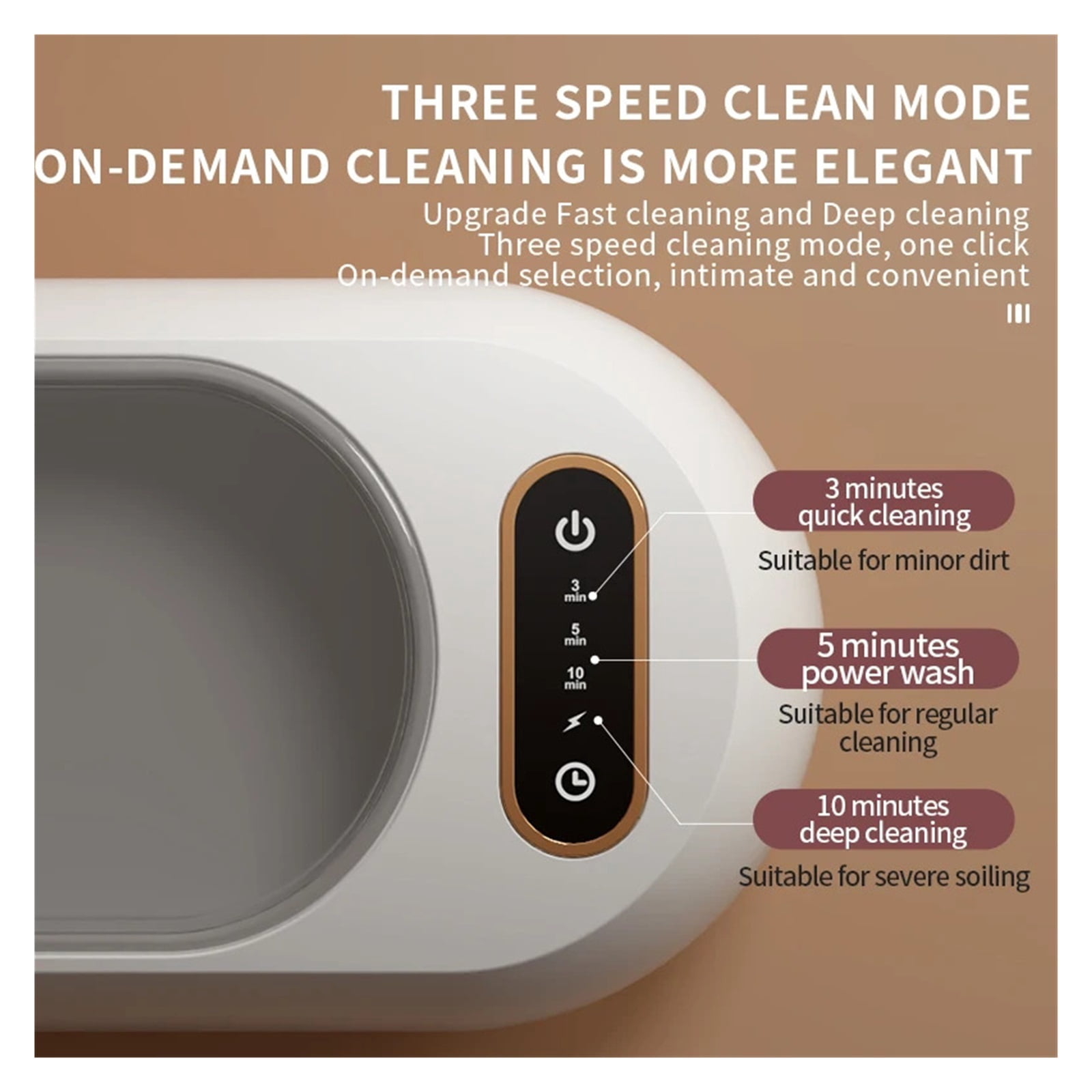 Mini Ultrasonic Eyewear Cleaner, Jewelry, Watch High-Frequency Vibration Charger, Home Accessory