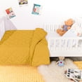 thumbnail image 2 of Ultra Soft Microfiber Down Alternative Toddler Comforter, Lightweight Machine Washable Crib Quilted Blanket, Yellow, 39" x 47", 2 of 5