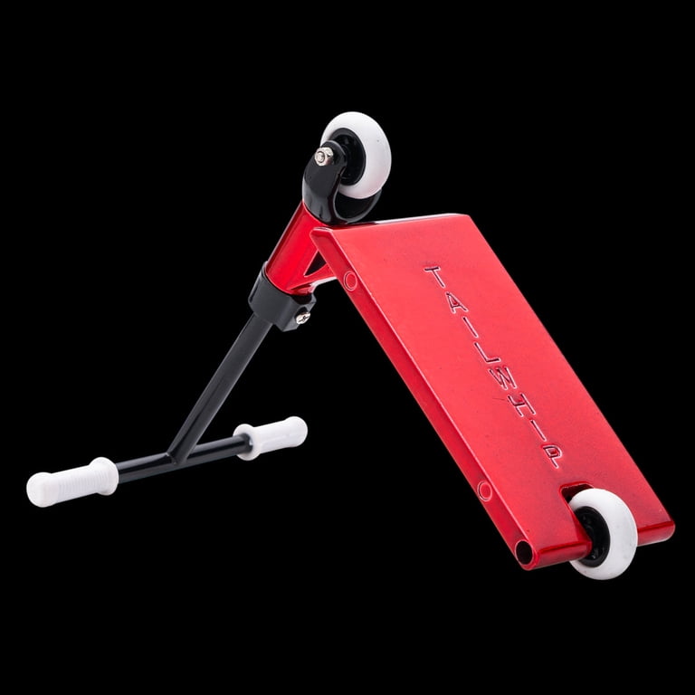 Pack De 2 Patinetes De Dedo Leefai En Aleación Metálica – Mini Scooter Rojo Y Morado Para Trucos, Con Ruedas De Repuesto Y Herramientas, Incluye Pantalones De Dedo, Desde 14 Años