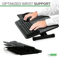 thumbnail image 5 of Adjustable Keyboard Stand for Desk – Height Adjustable Keyboard Riser with Negative Tilt for Ergonomic Typing Comfort, Wrist-Friendly Keyboard and Mouse Platform, 5 of 9