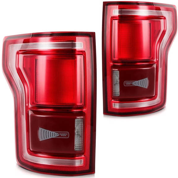 cciyu Pair Tail Lights Rear Lamps fit For 2015-2017 for Ford F-150 FL3Z13405A-PFM,FO2800239,FL3Z13404A-PFM,FO2801239