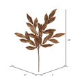 thumbnail image 2 of Vickerman L152928 Glit Bayleaf Spray 12/Bag Christmas Tree, 22", Copper, 2 of 3