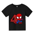 thumbnail image 3 of Nuevas camisetas de Spiderman para niños y niñas, camisetas con estampado de dibujos animados para niños de 3, 4 y 5 dígitos, camisetas de manga corta de verano para bebés, 3 of 5