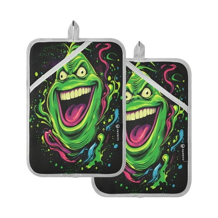 

Vzayy Kitchen Pot Holders Sets Heat Resistants for Cooking Baking A Green Head