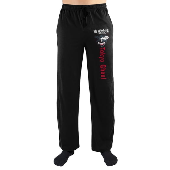 Tokyo Ghoul Smiling Eyepatch Japanese Text Sleep Pajama Pants-XX-Large