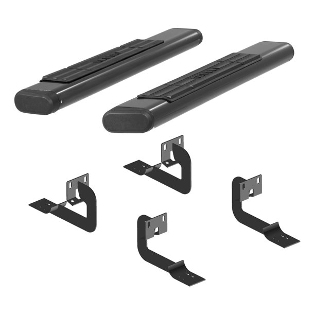 ARIES 4445017 6 x 53Inch Oval Black Aluminum Nerf Bars, Select Ford F150