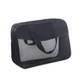 thumbnail image 4 of Travel Makeup Bag, Makeup Organizer, Transparent Pouch with Zipper Cosmetic Bag ,Large Capacity for Bathroom Cosmetics Business Trip Traveling Black, 4 of 9