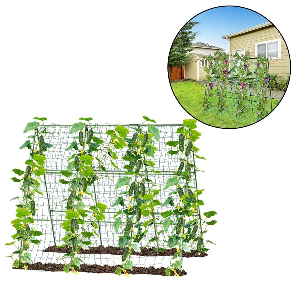 Cucumber Trellis for Raised Bed A-Shape Garden Trellis for Climbing Plants