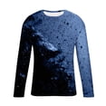 thumbnail image 2 of Yaoyar Gradient Print Athletic Tee for Men, Long Sleeve Crewneck Top with Faded Design for Sports and Casual Wear, Stylish Pullover, 2 of 5