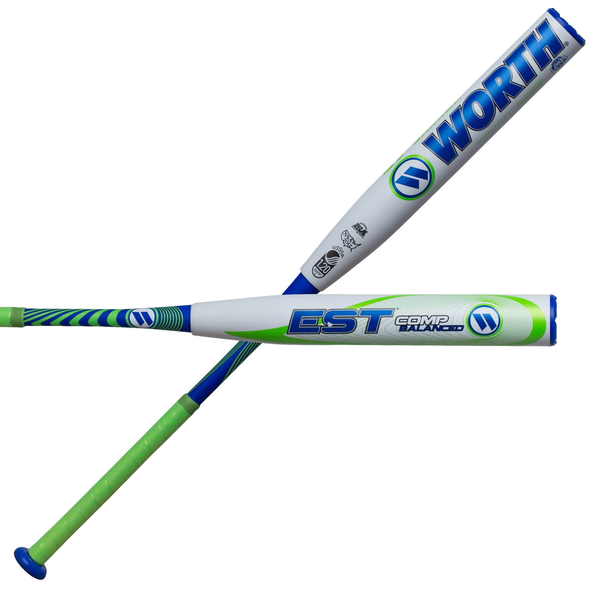 Worth EST Balanced USSSA Slowpitch Softball Bat, 34" (8)