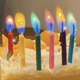 thumbnail image 4 of Birthday Cake Candles Happy Birthday Candles Colorful Candles Holders Included (24pcs), 4 of 7