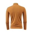 thumbnail image 4 of Mens Mock Turtleneck Shirt Long Sleeve Thermal Pullover Slim Fit Stretchy Lightweight Solid Base Layer Top, 4 of 4