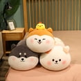 thumbnail image 5 of Shiba Inu - Almohada para abrazar animales de peluche Shiba Inu, juguete de peluche para niños, almohadas de peluche para perros lindos, almohadas Shiba Inu, color marrón, 5 of 5
