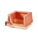 thumbnail image 2 of Caja de arena para gatos con bandeja inferior desmontable semicerrada con pala pulida Naranja L, 2 of 9