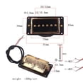thumbnail image 4 of 2 Unids / Set Alnico 5 Single Pickup Fiber Soap Bar P90 Para Piezas De Guitarra Eléctrica, 4 of 8