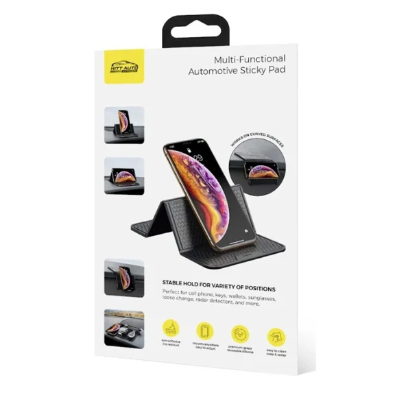 Multi-Functional Automotive Non-Slip Pad - Phone Holder, Dashboard Organizer, Key & Sunglass Mount, Anti-Slip Mat for Car Dashboard