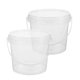 thumbnail image 5 of contenedores transparentes para alimentos con tapa, ideales para juguetes y comida. Cubo redondo portátil con asa para uso doméstico y exterior., 5 of 8
