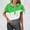 Green, variant on Giftesty Blouses for Women Dressy Casual Women's V-Neck Hollow Out Recreational Short Sleeve Tops Blouse