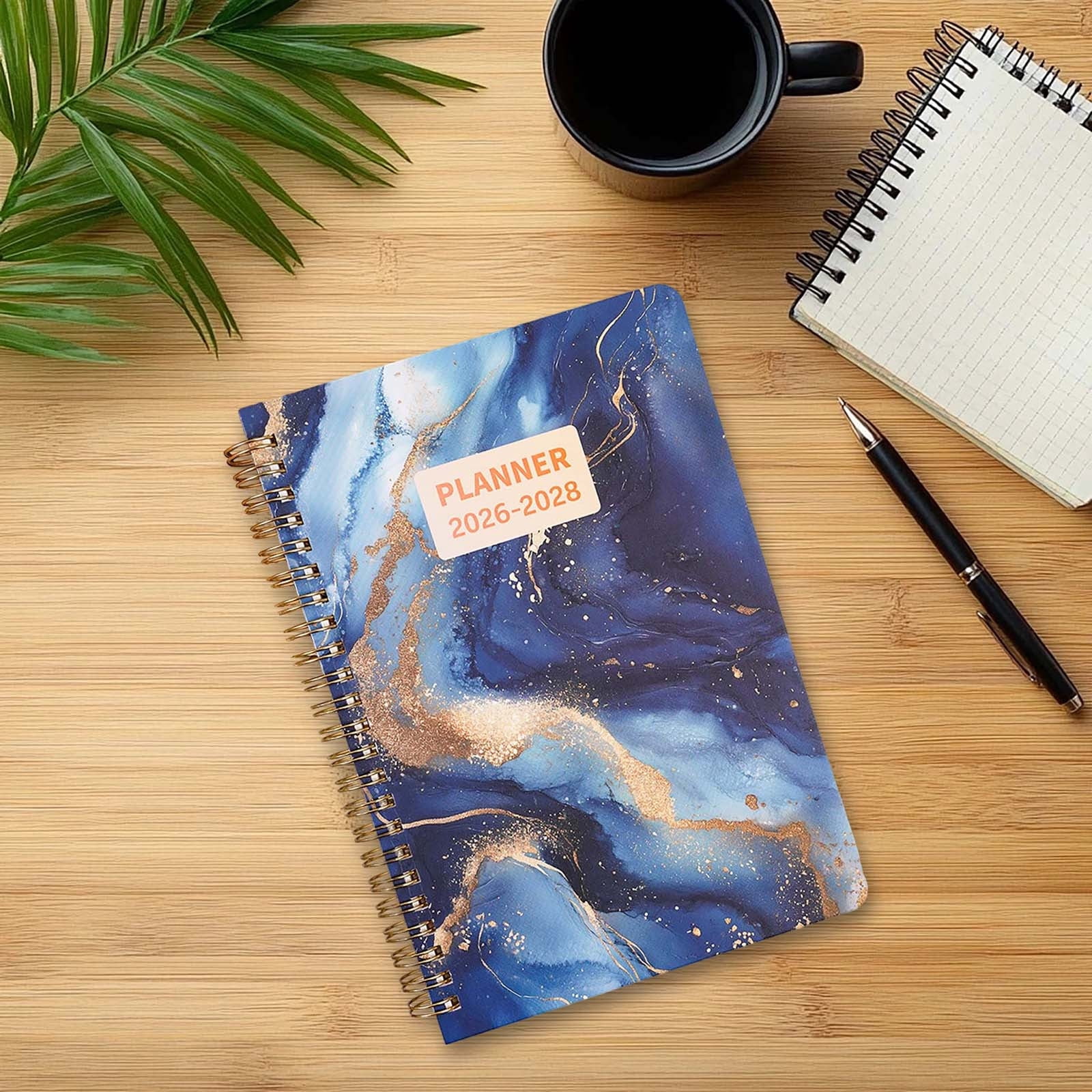 2026-2028 Planner Weekly Monthly Calendar Notebook 3 Yr Spiral Agenda for Goal Tracking Schedule Planning Office School Study Meeting Project Management Productivity Organizer Back to School Planner