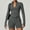 gray, variant on Only Coat Womens Slim-Fit Zip-Up Yoga Jacket Quick-Dry Long Sleeve High Neck Workout Top for Outdoor Fitness and Gym Training Activewear Sportswear