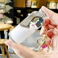 thumbnail image 2 of Epicgadget Keychain, Floating Milky Surfing Pig Bottle Key Chain Piglet Ornament for keys, handbag, bookbag, gift, decoration, 2 of 4